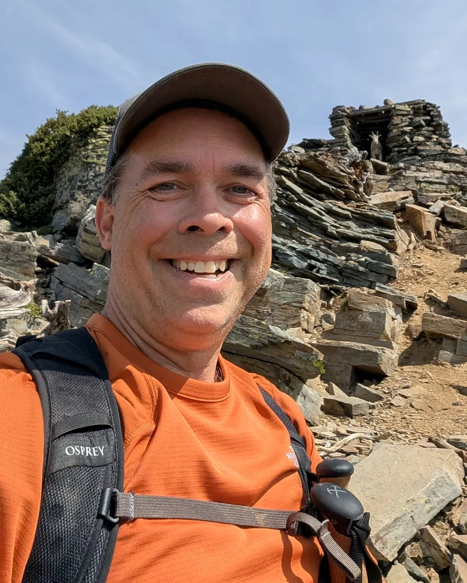 Mason Burley, founder of River City Research, hiking in the Inland Northwest
